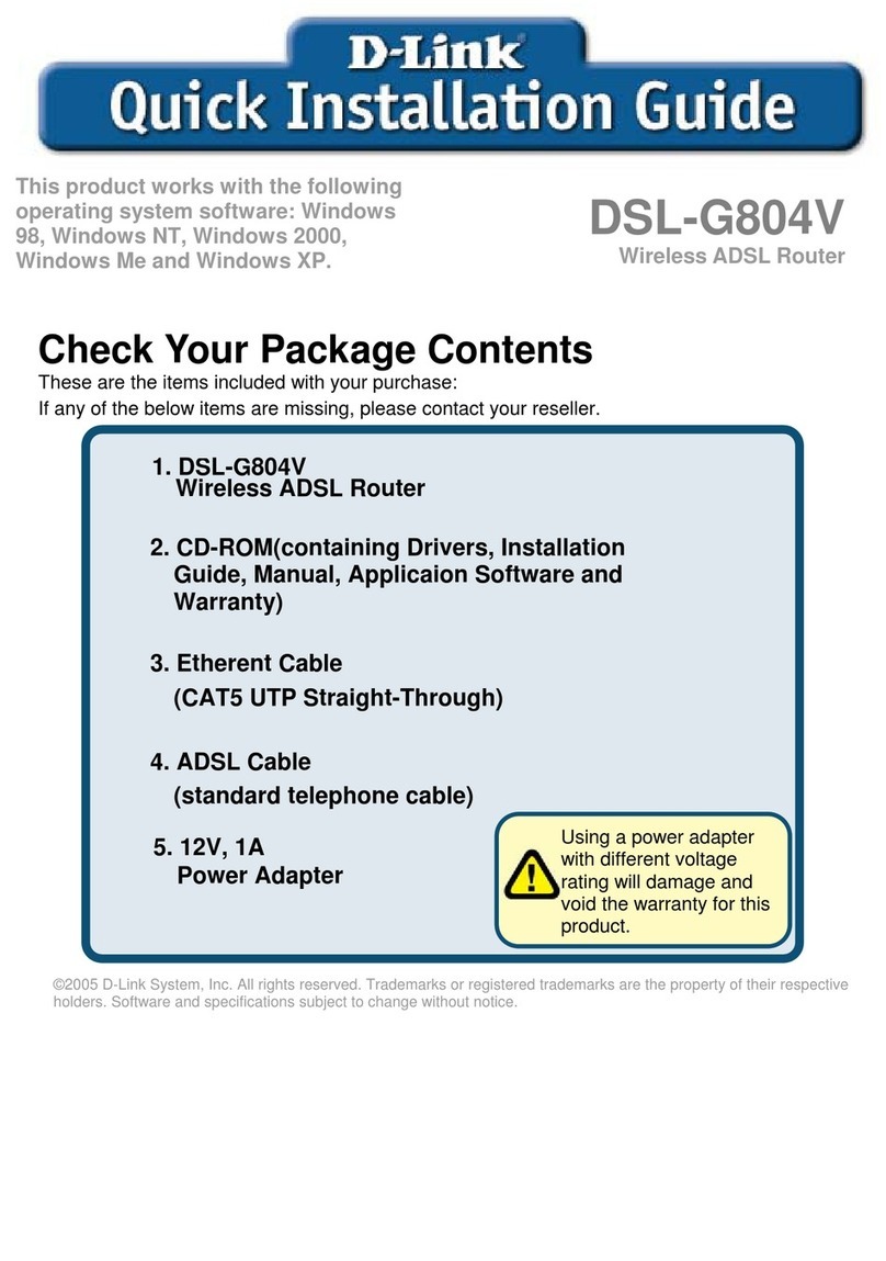 D-Link DSL-G804V Owner's manual