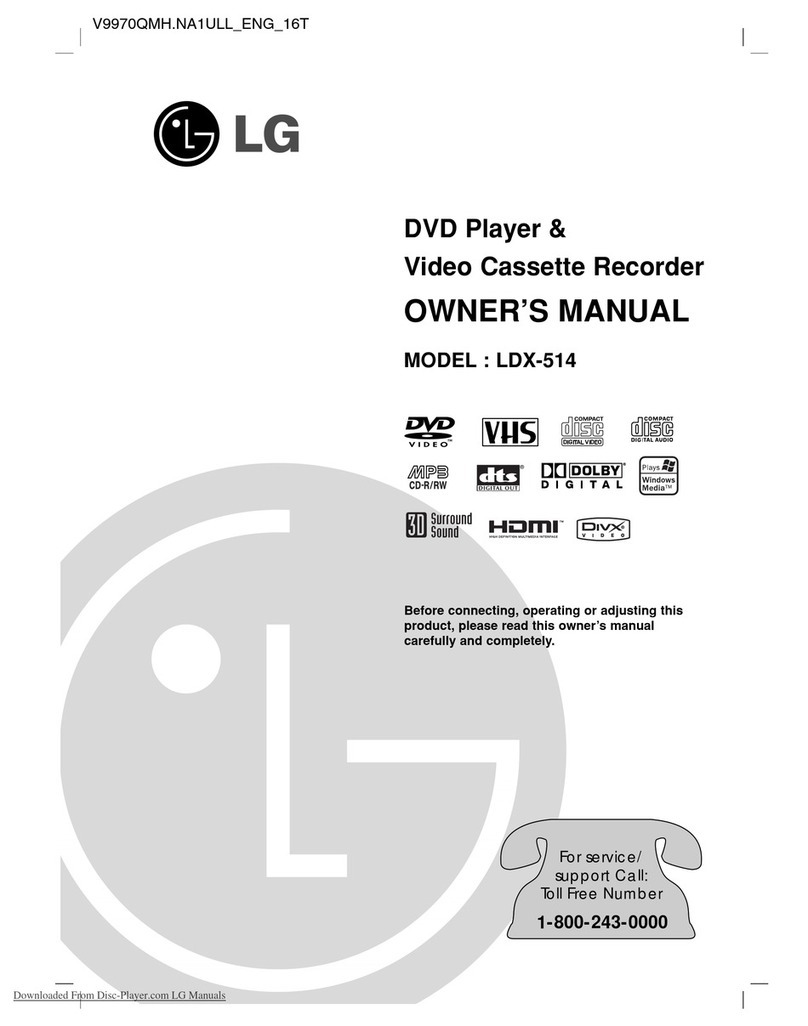 LG LDX-514 User manual