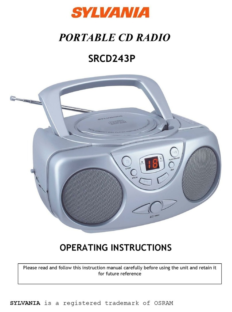 Sylvania SRCD243P operating instructions