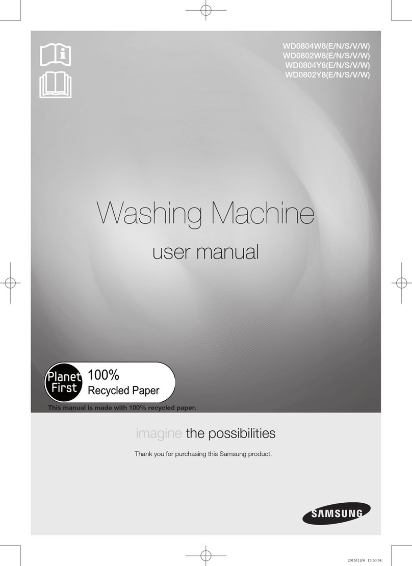 Samsung WD0804W8 series User manual