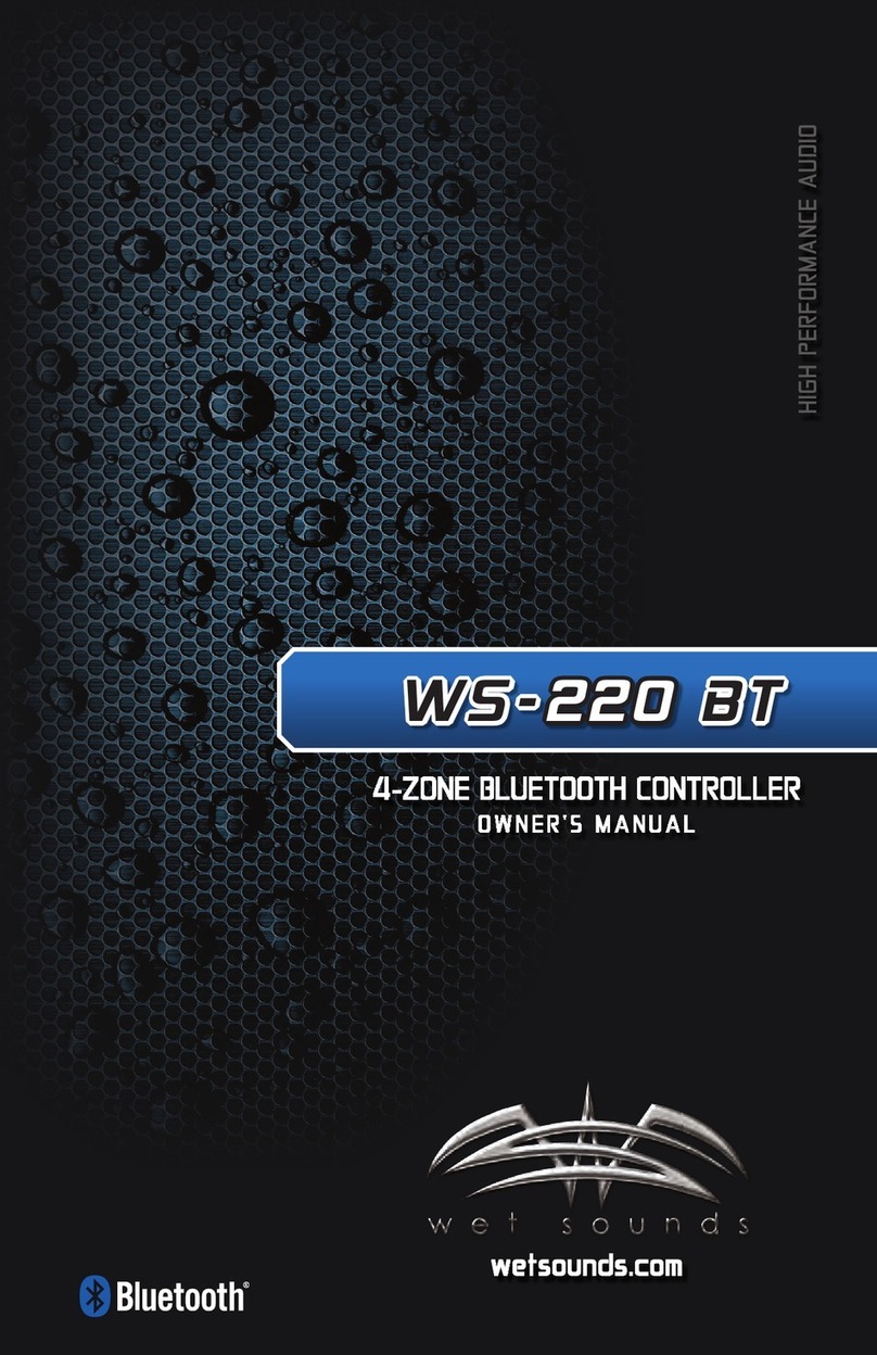 Wet Sounds WS-220 BT owner's manual