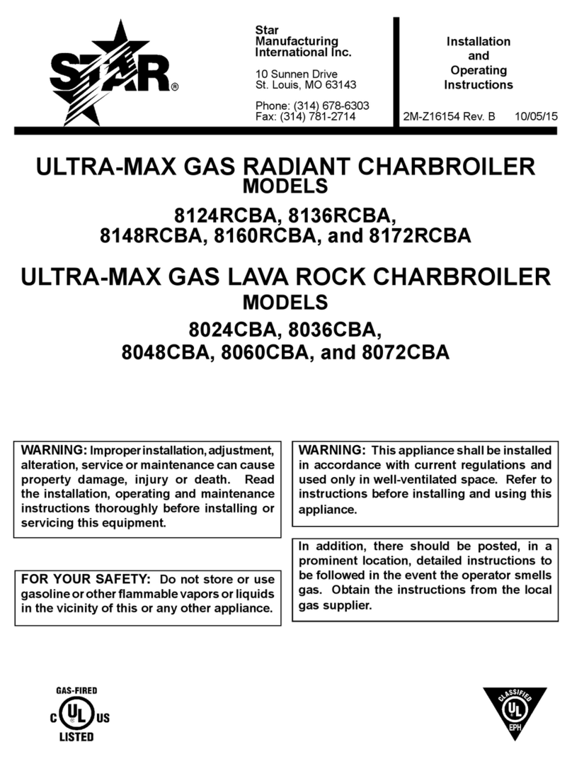 Star Manufacturing 8124RCBA Installation and operating instrictions Star Manufacturing 8124RCBA Installation and operating instrictions