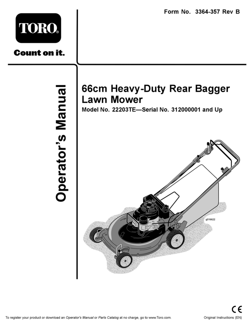 Toro 22203TE User manual
