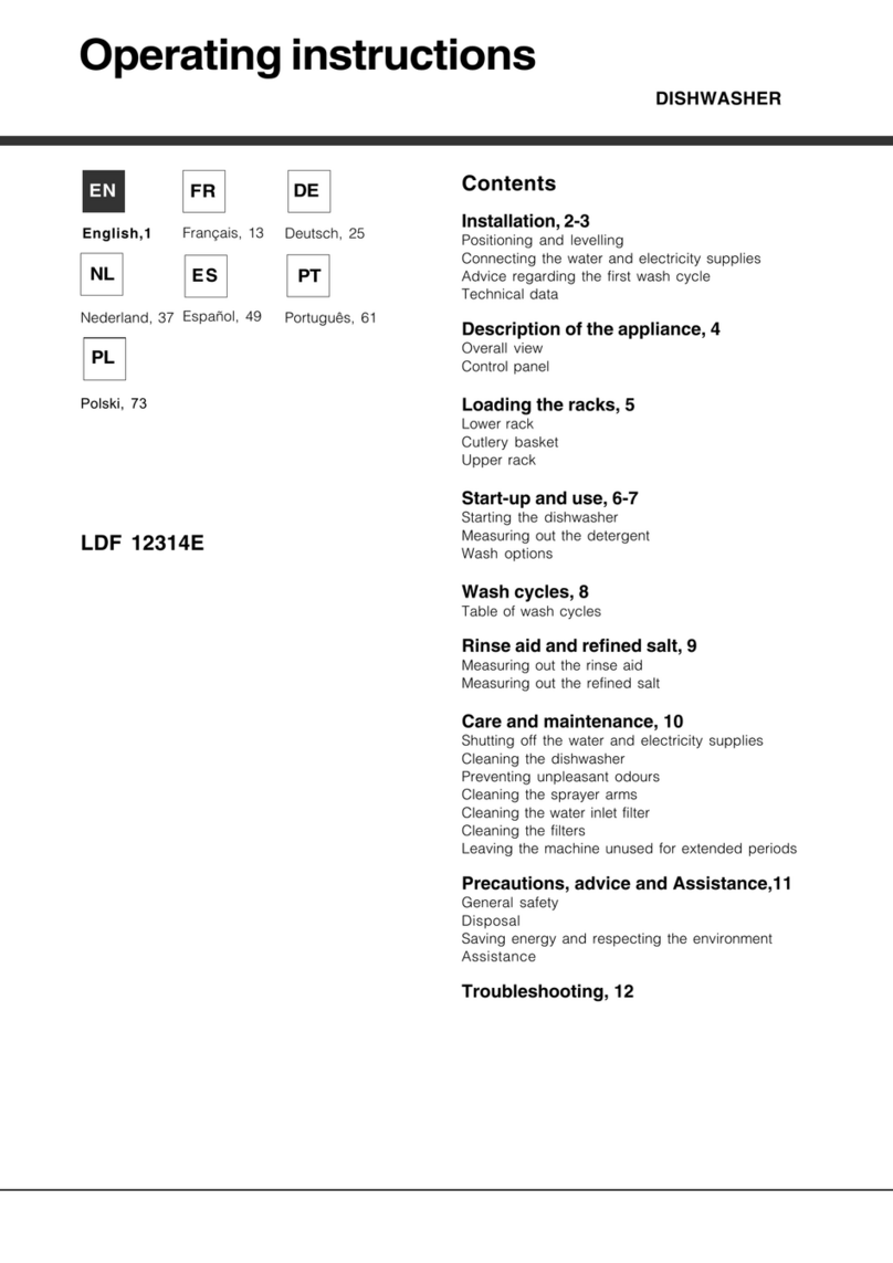 Hotpoint LDF 12314E User manual