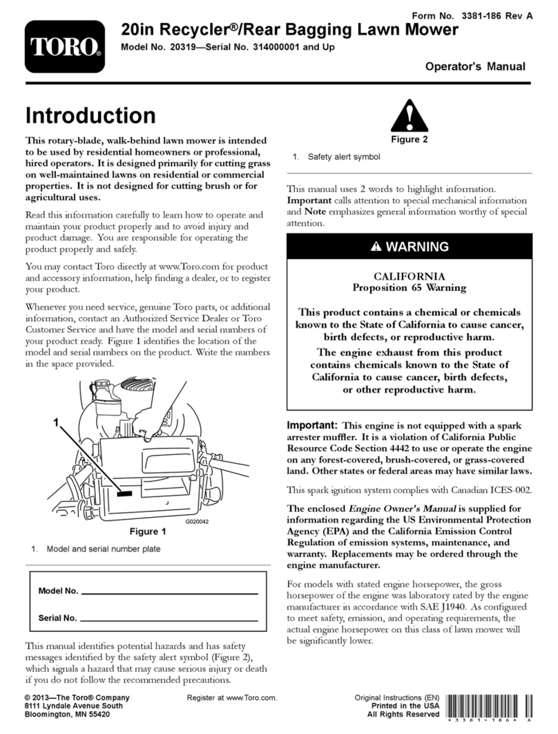 Toro 20319 User manual