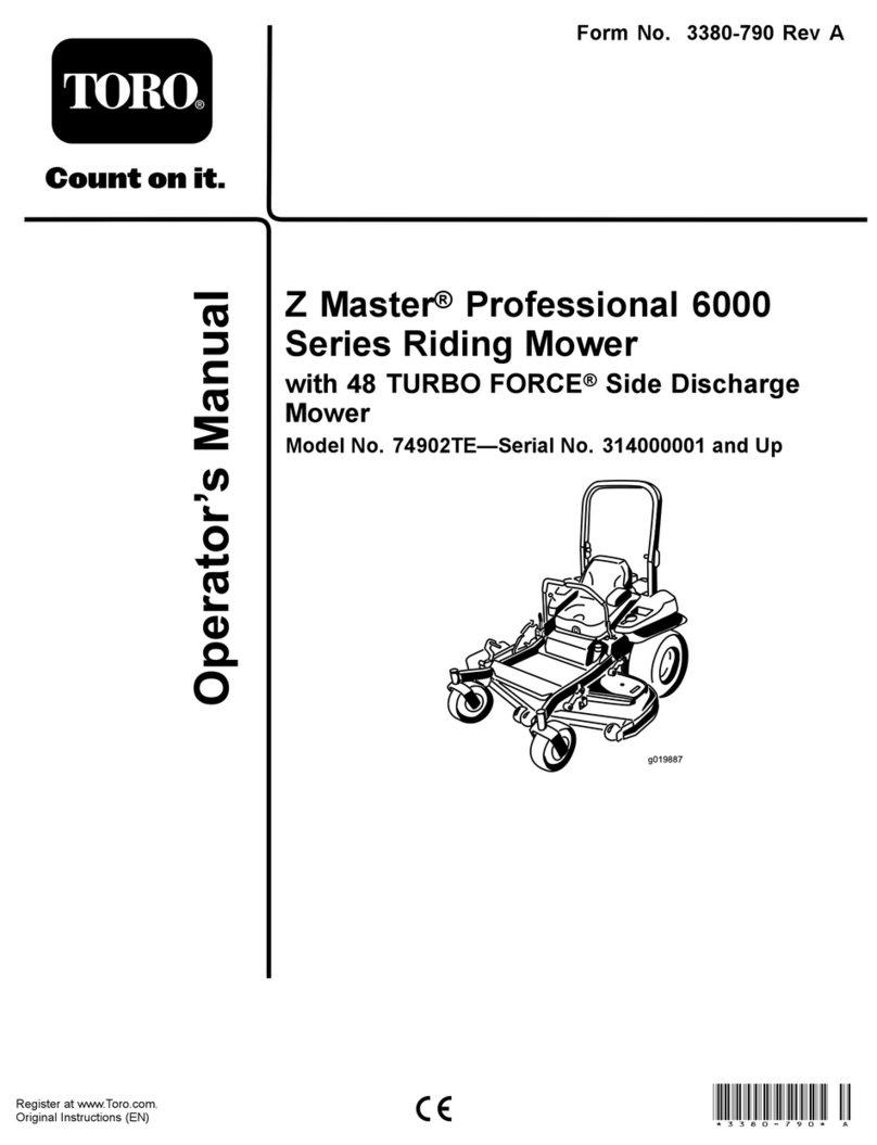 Toro Z Master 74902TE Operator's manual