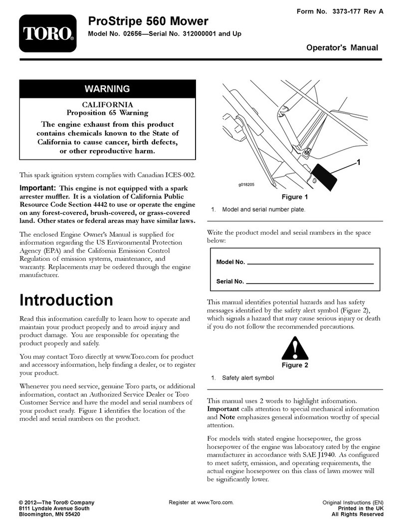Toro 2656 User manual