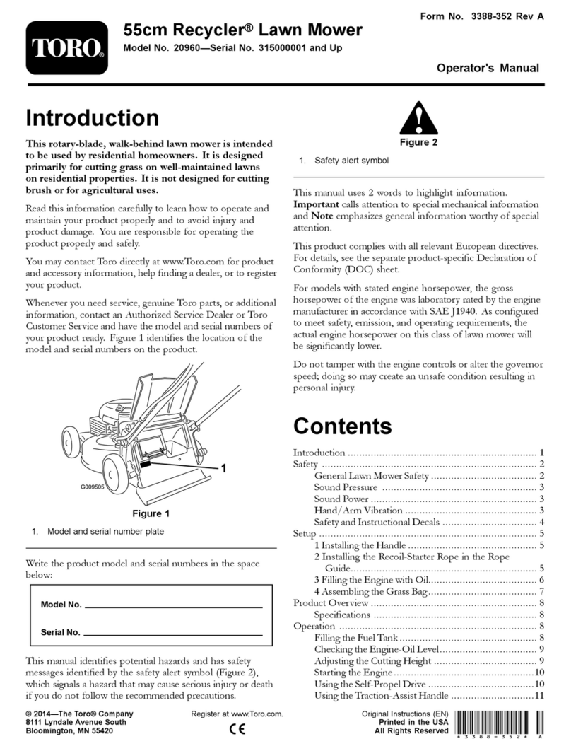 Toro Recycler 20960 Operator's manual