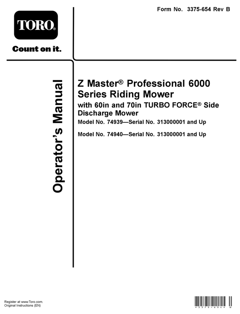 Toro 74939 Operator's manual