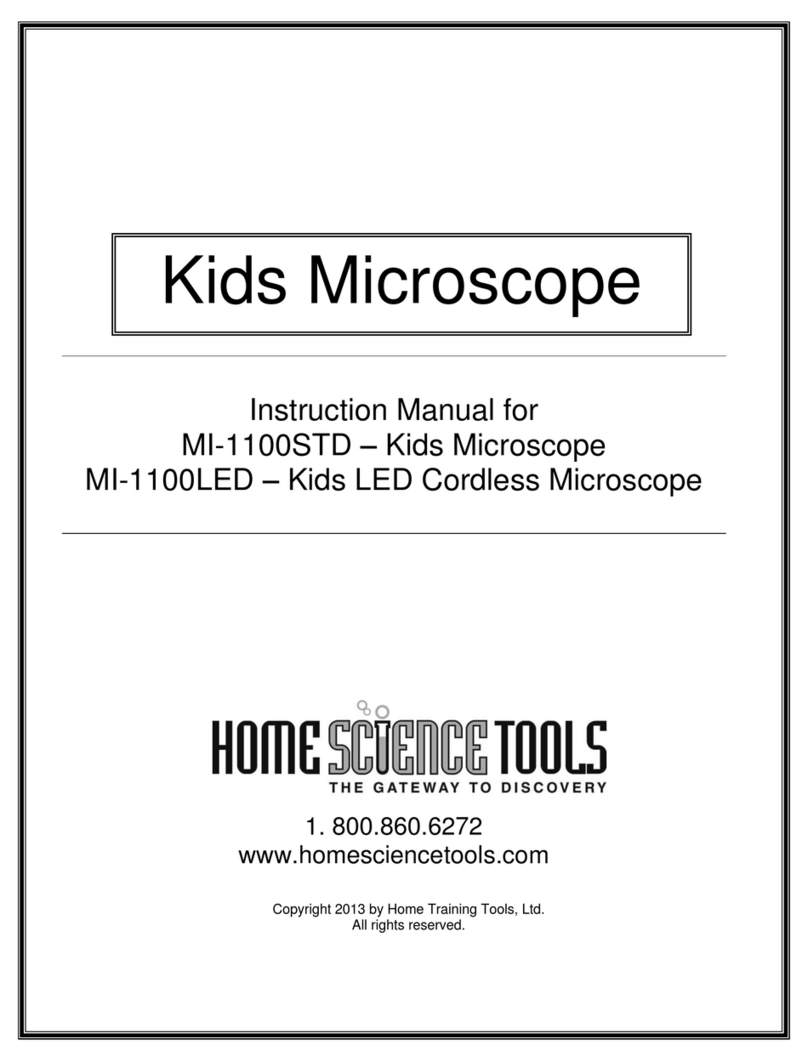 Home Science Tools MI-1100STD instruction manual