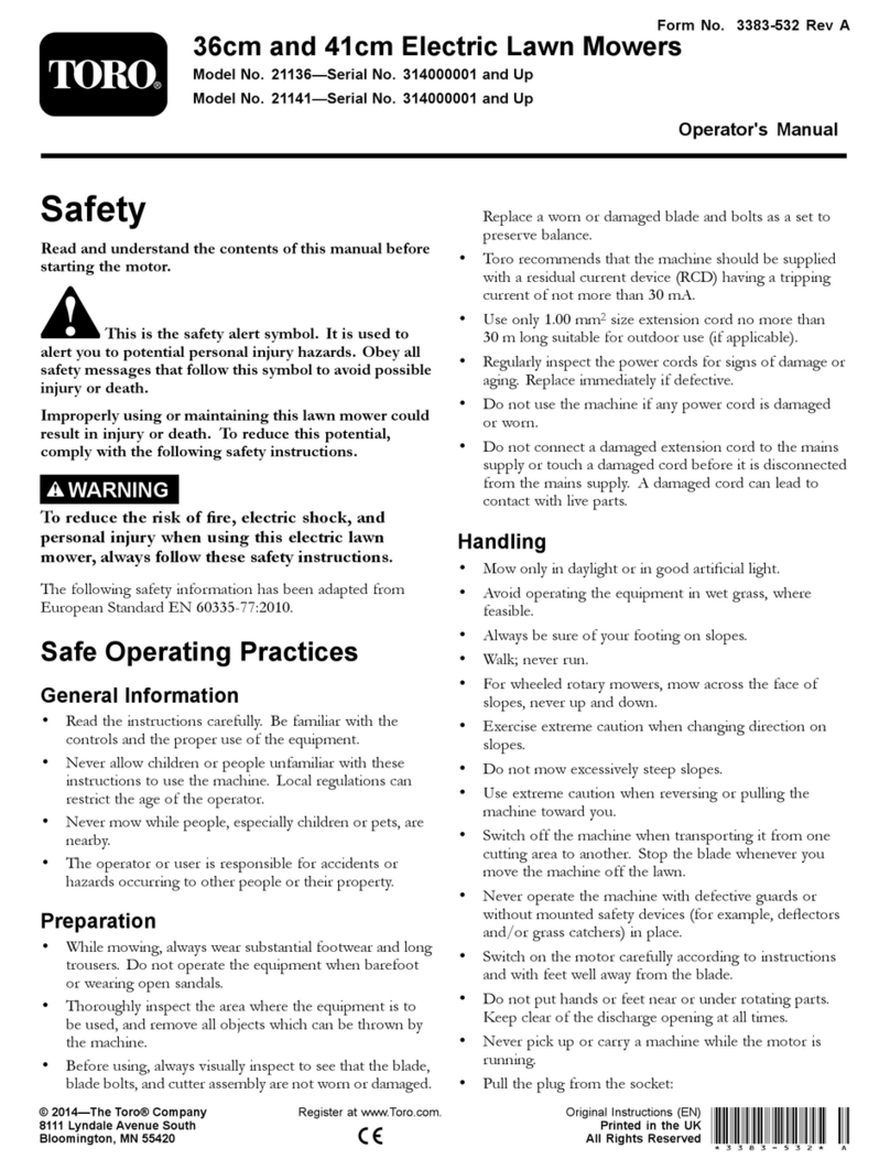 Toro 21136 User manual