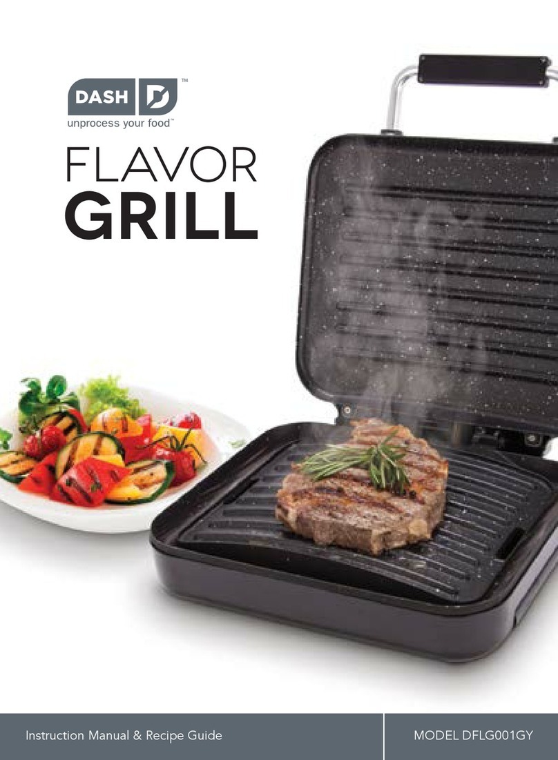 Dash DFLG001GY Instruction manual & recipe guide Dash DFLG001GY Instruction manual & recipe guide