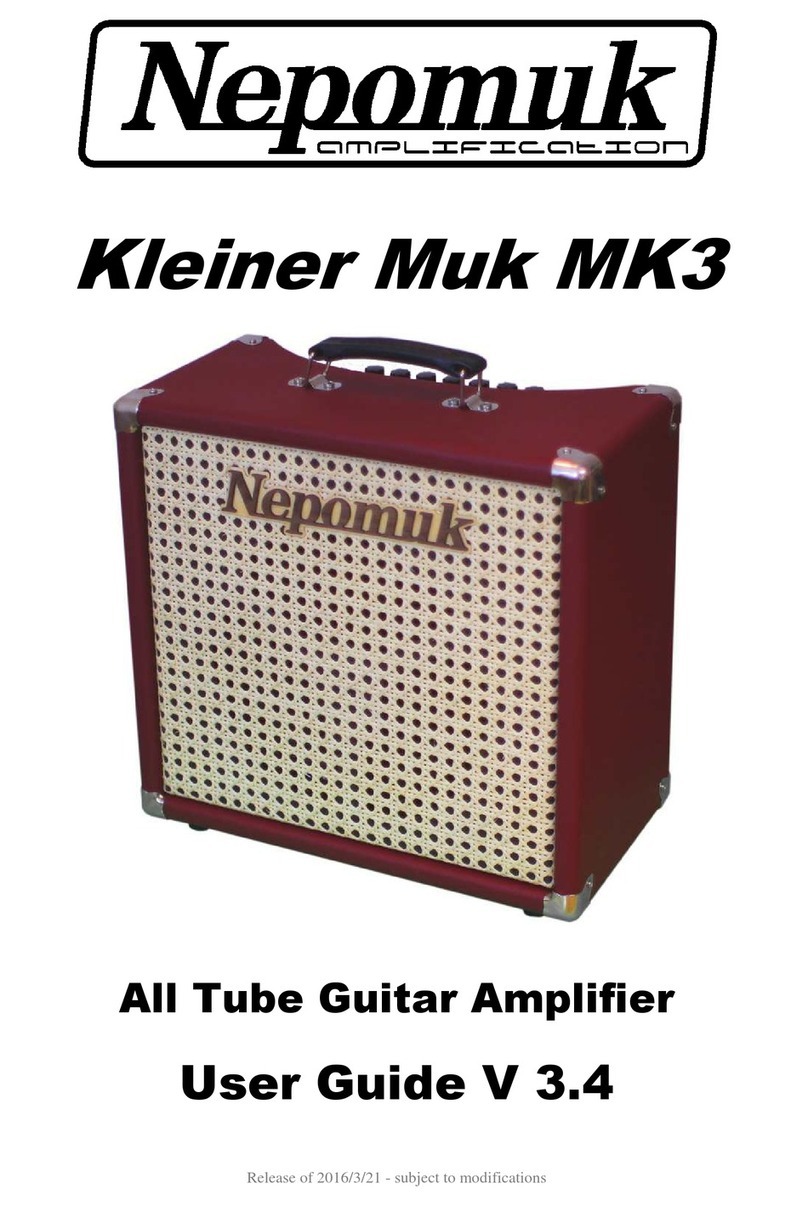 NEPOMUK KLEINER MUK MK3 User manual