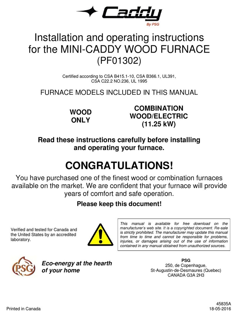 CADDY PF01302 Installation and operating instructions