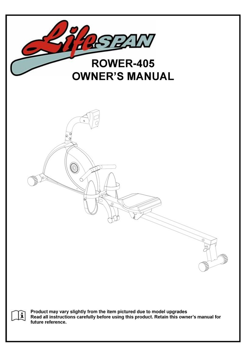 Life Span ROWER-405 User manual