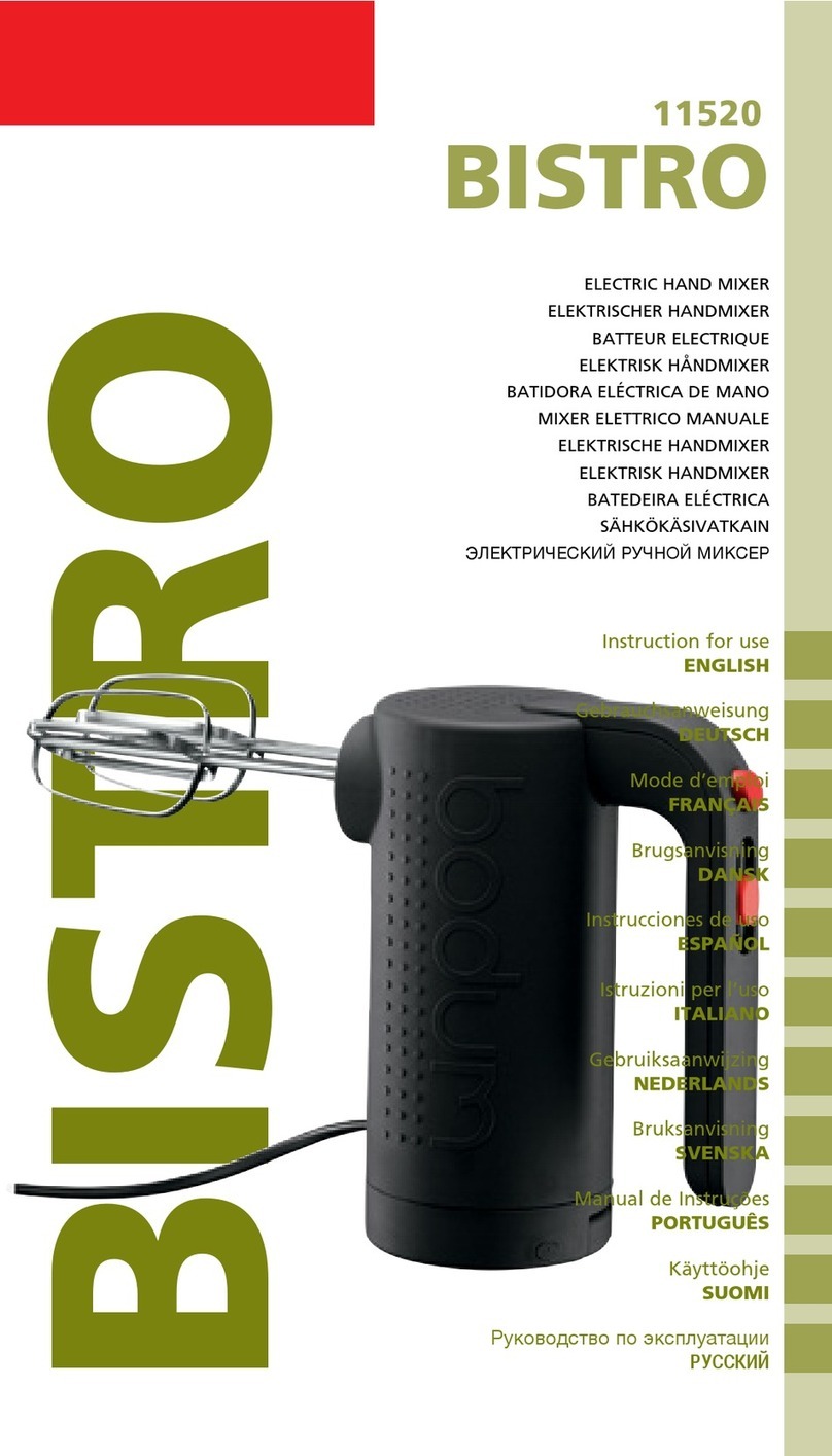 Bodum Bistro 11520 User manual