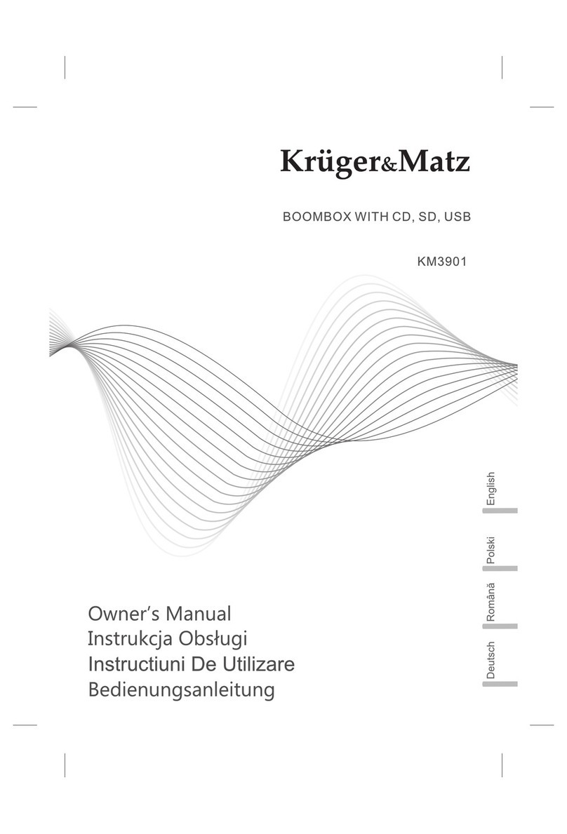 Kruger&Matz KM3901 owner's manual