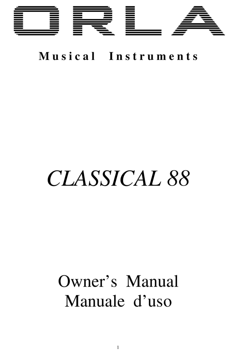 Orla CLASSICAL 88 User manual