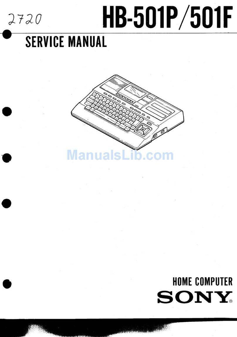 Sony HB-501F Service manual
