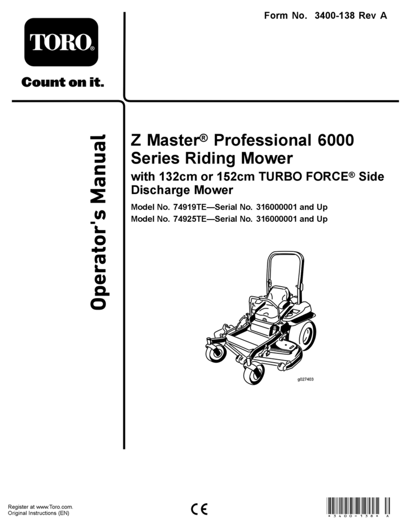 Toro Z Master 74919TE User manual