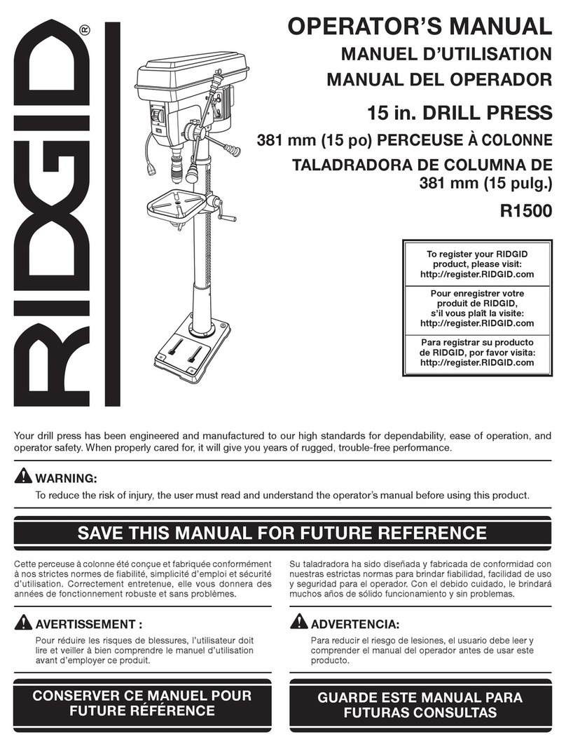 RIDGID R1500 Operator's manual