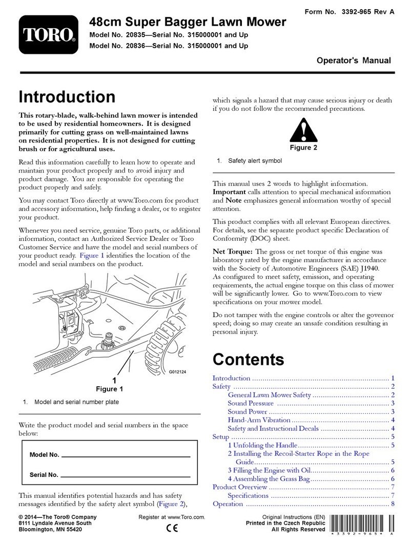Toro 20835 User manual