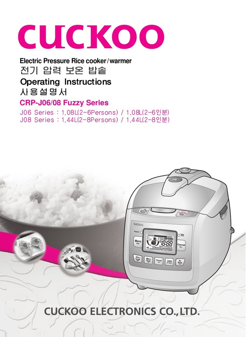 Cuckoo CRP-J06 FUZZY SERIES User manual