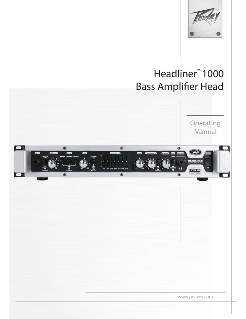 Peavey NASHVILLE 1000 User manual