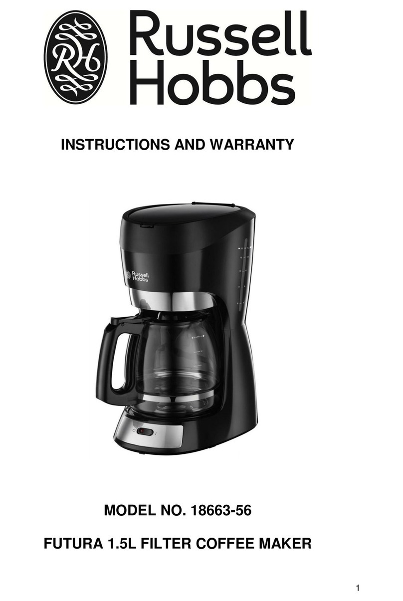 Russell Hobbs 18663-56 Instructions and warranty