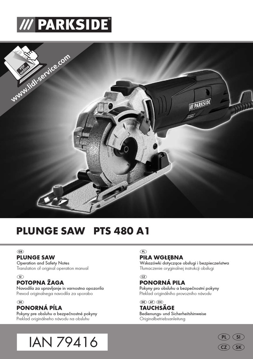 Parkside PTS 480 A1 original operation manual