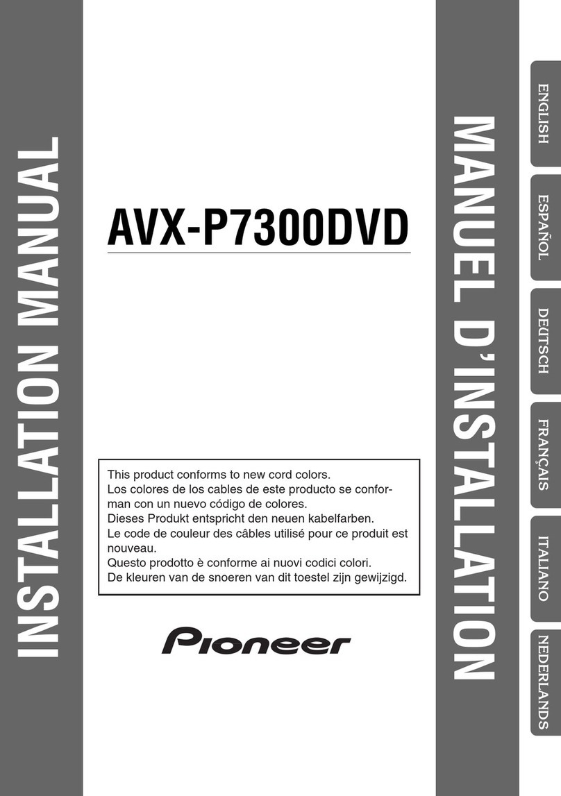 Pioneer AVX-P7300DVD User manual