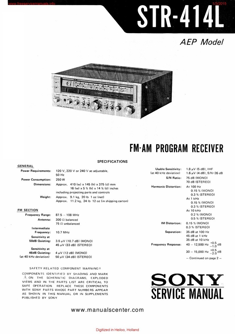 Sony STR-414L User manual