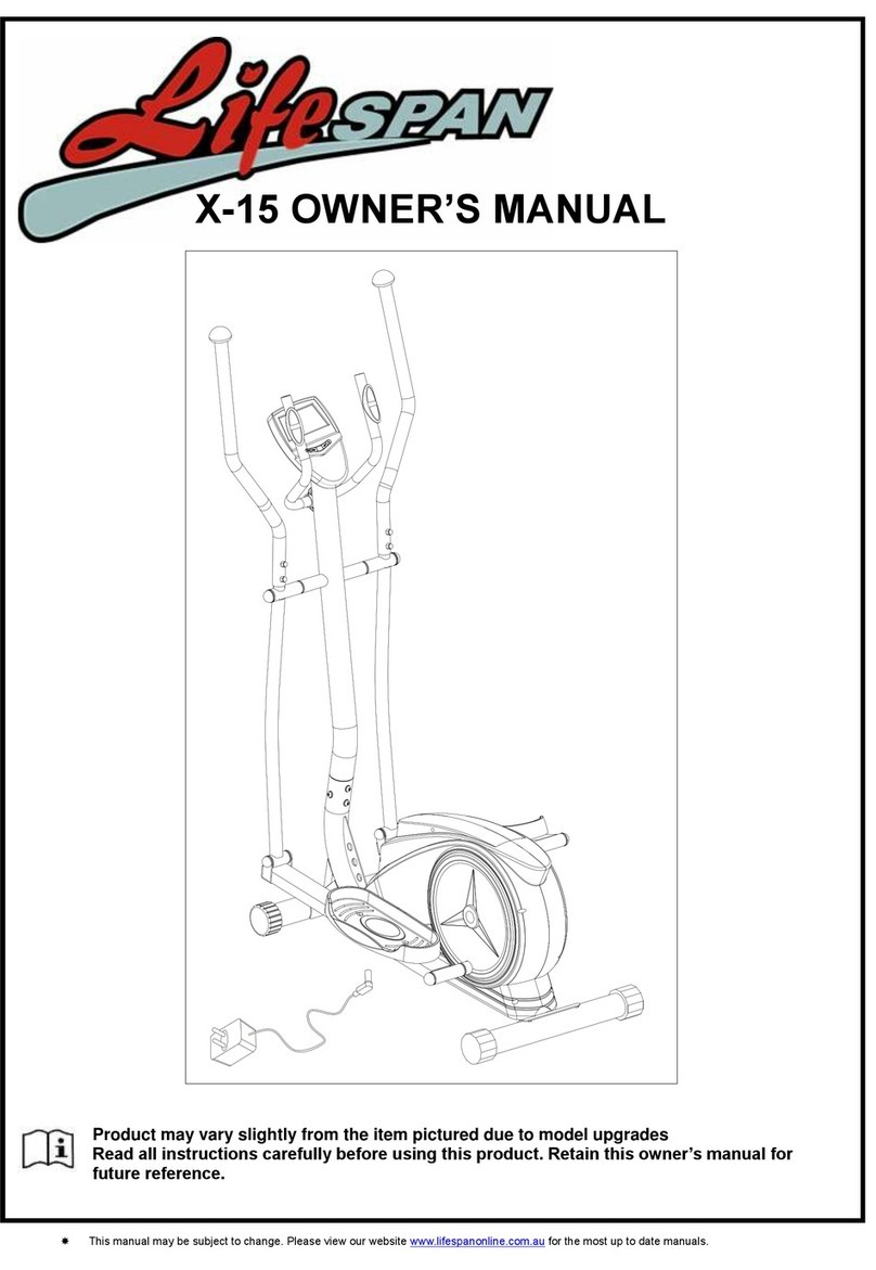 Life Span X-15 User manual