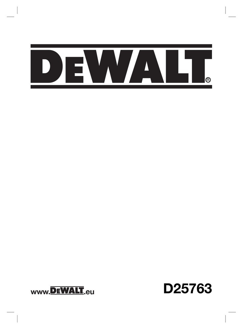 DeWalt D25763 User manual
