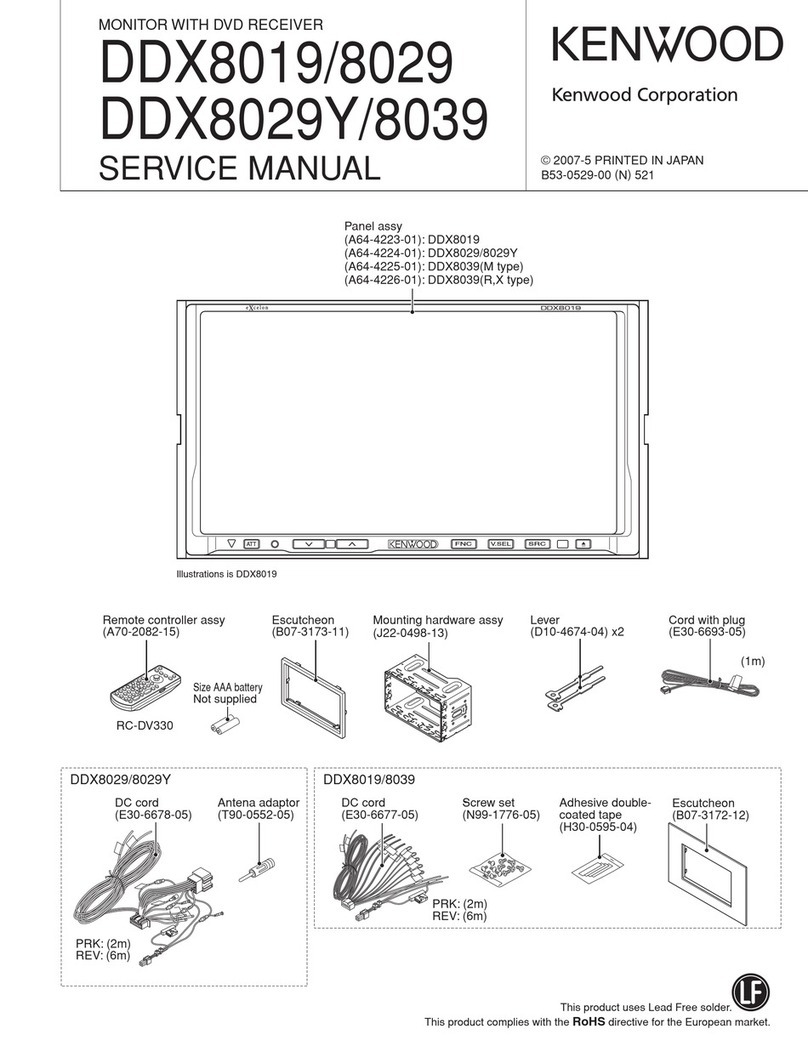 Kenwood DDX8019 User manual