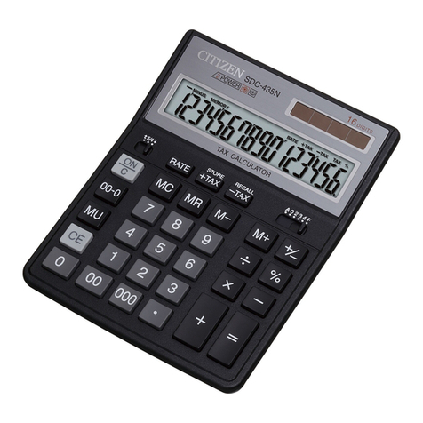 Citizen SDC-435N User manual