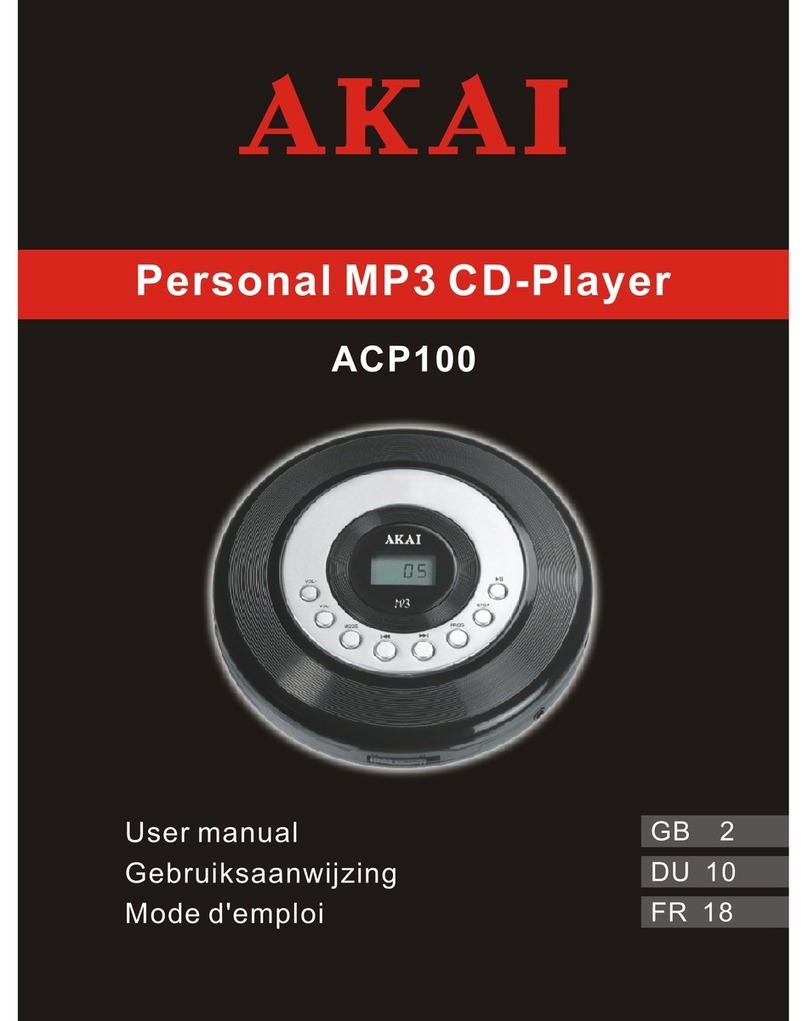 Akai ACP100 user manual