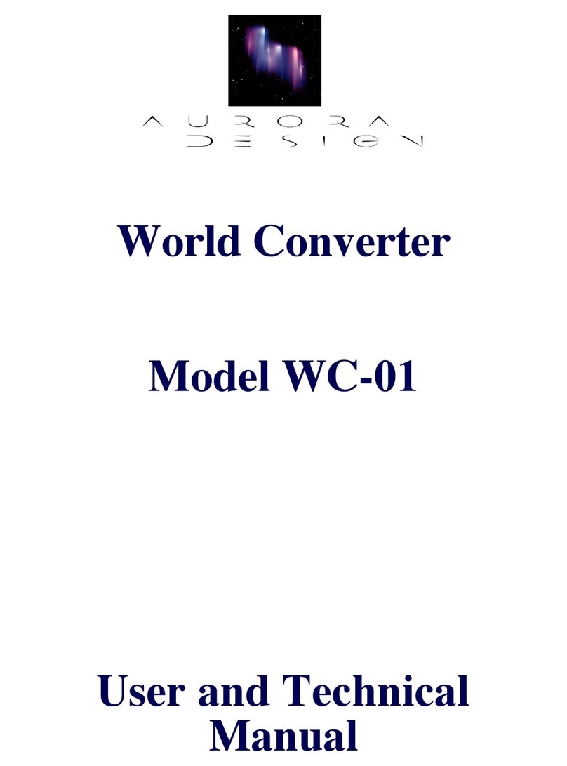 Aurora Design World Converter WC-01 User and technical manual Aurora Design World Converter WC-01 User and technical manual