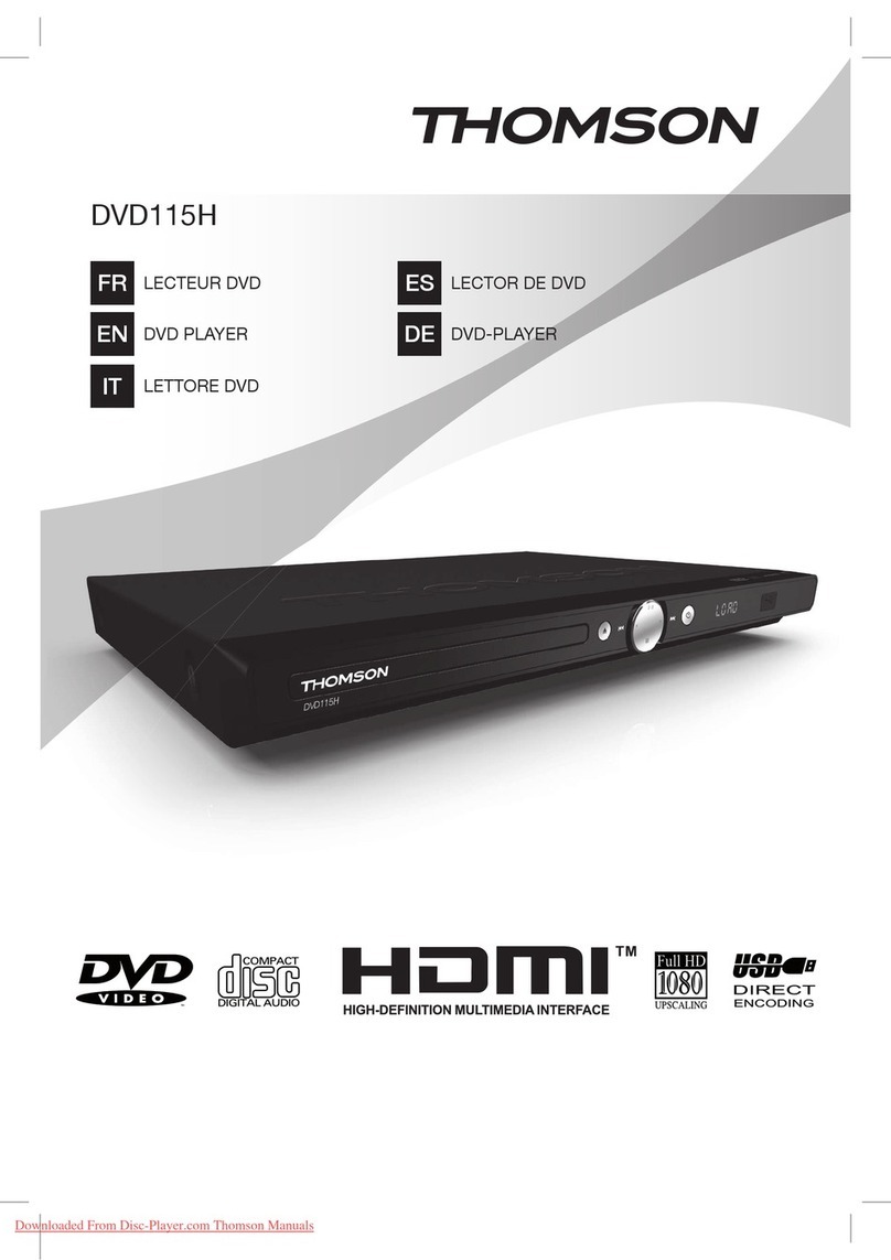 THOMSON DVD115H User manual