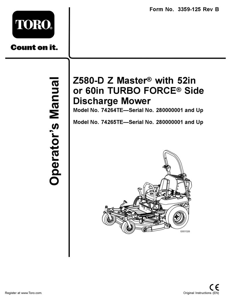 Toro Z593-D Z Master 74264TE User manual