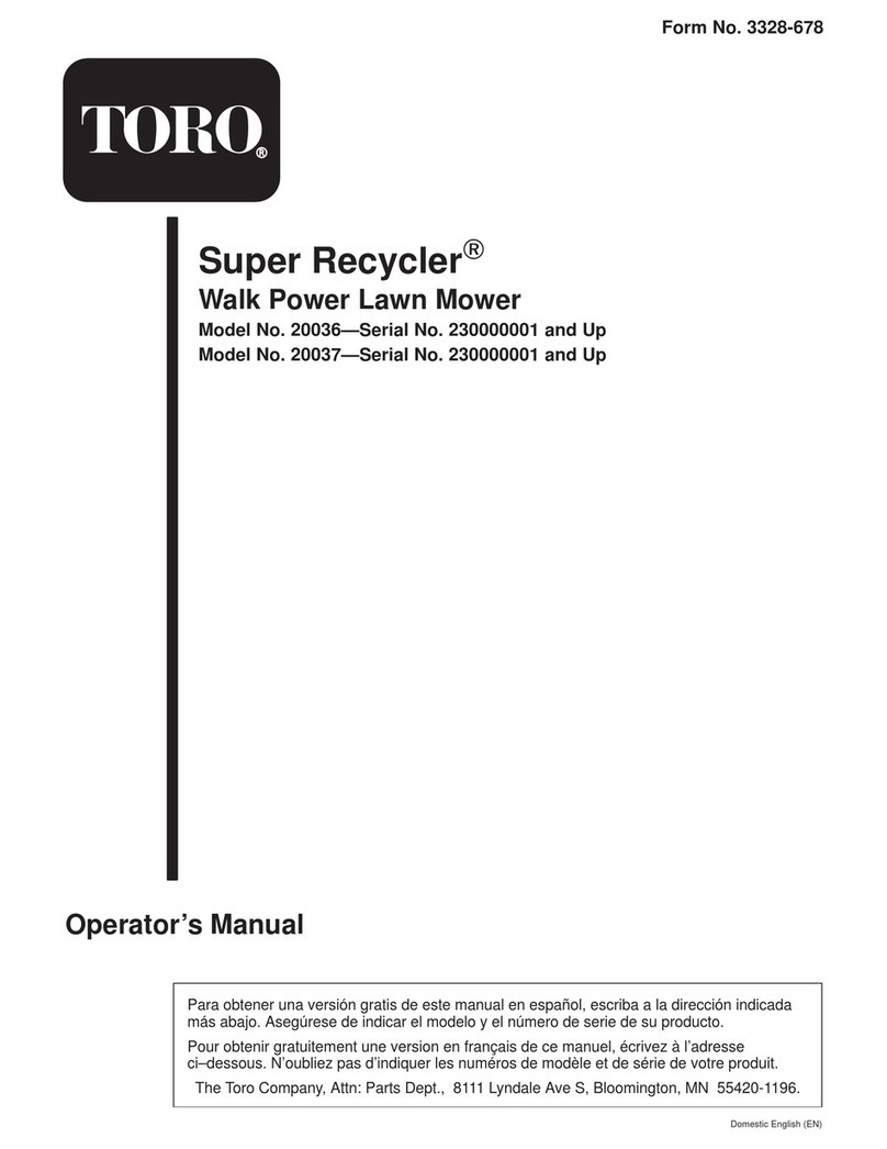 Toro Super Recycler 20036 User manual Toro Super Recycler 20036 User manual