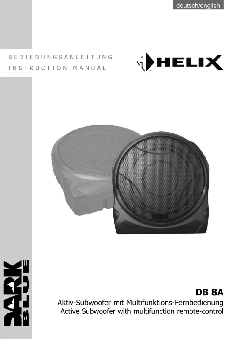 HELIX DB 8A instruction manual