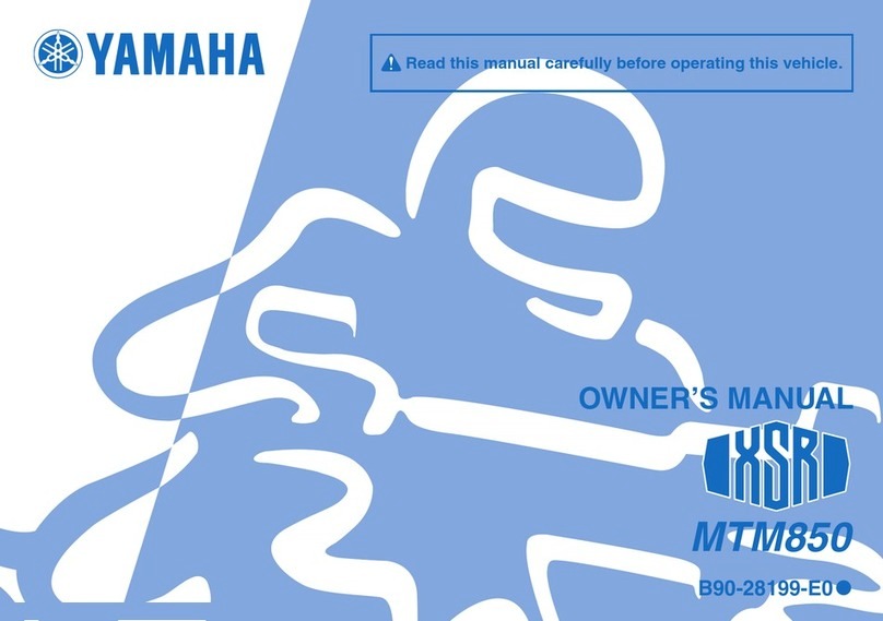 Yamaha MTM850 User manual