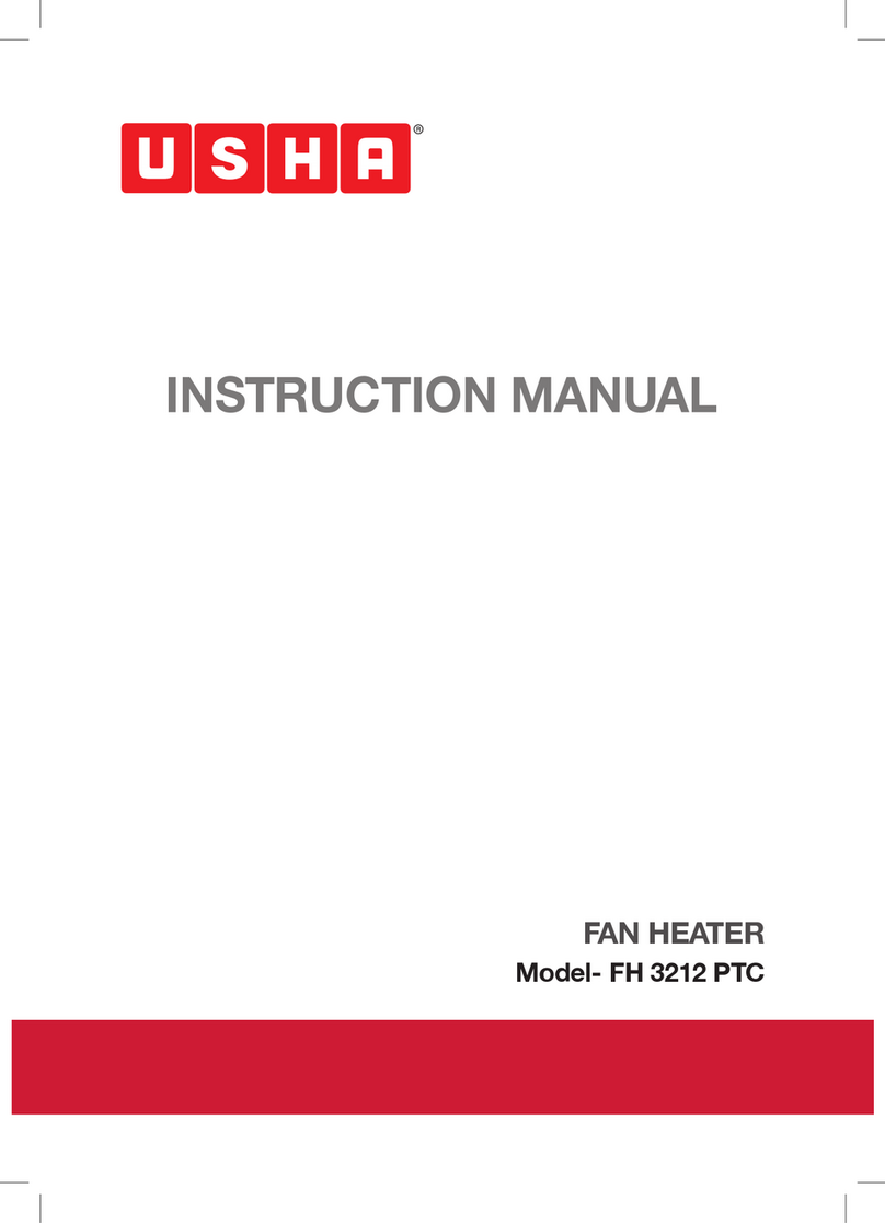 usha FH 3212 PTC instruction manual