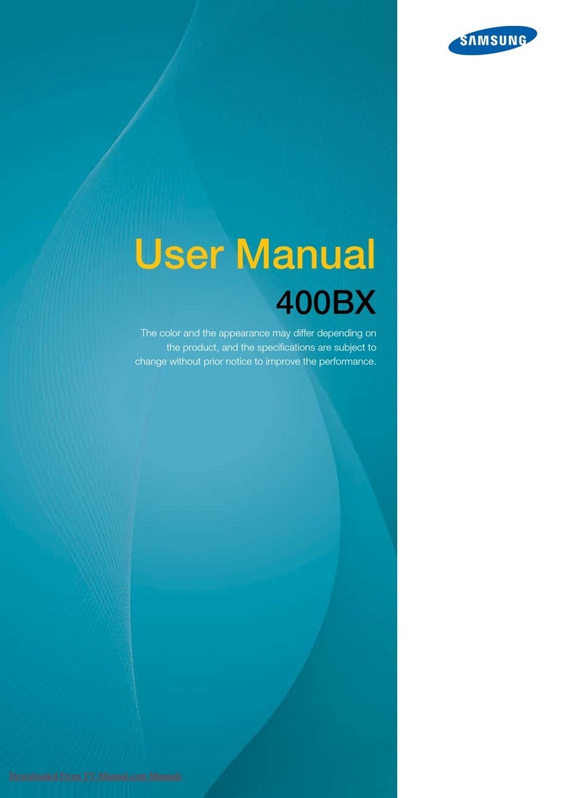 Samsung SyncMaster 400BX User manual Samsung SyncMaster 400BX User manual