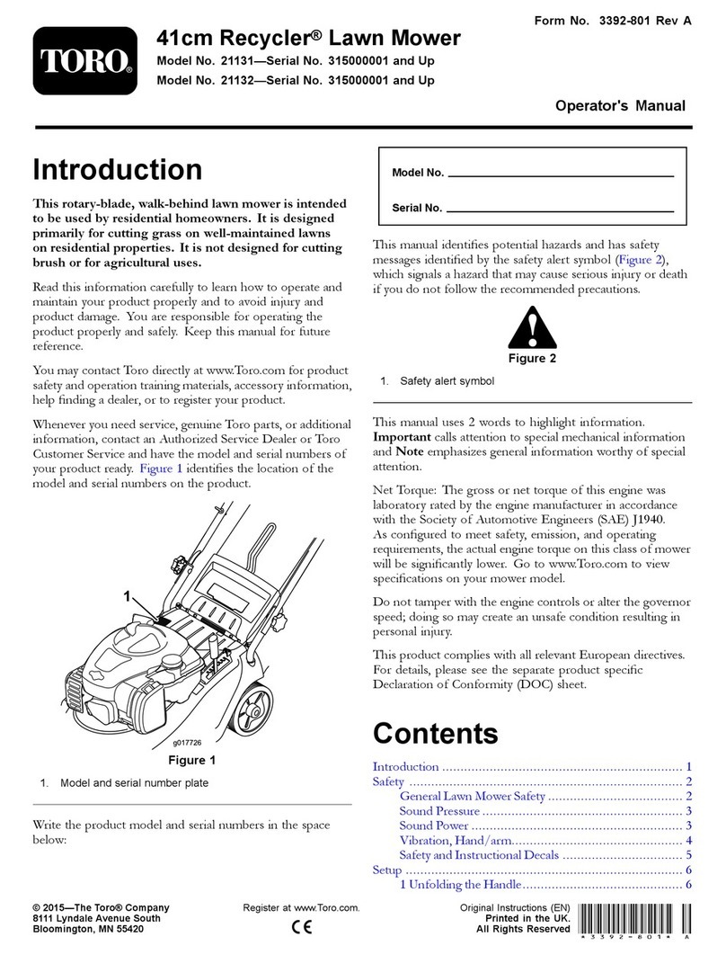 Toro Recycler 21131 User manual