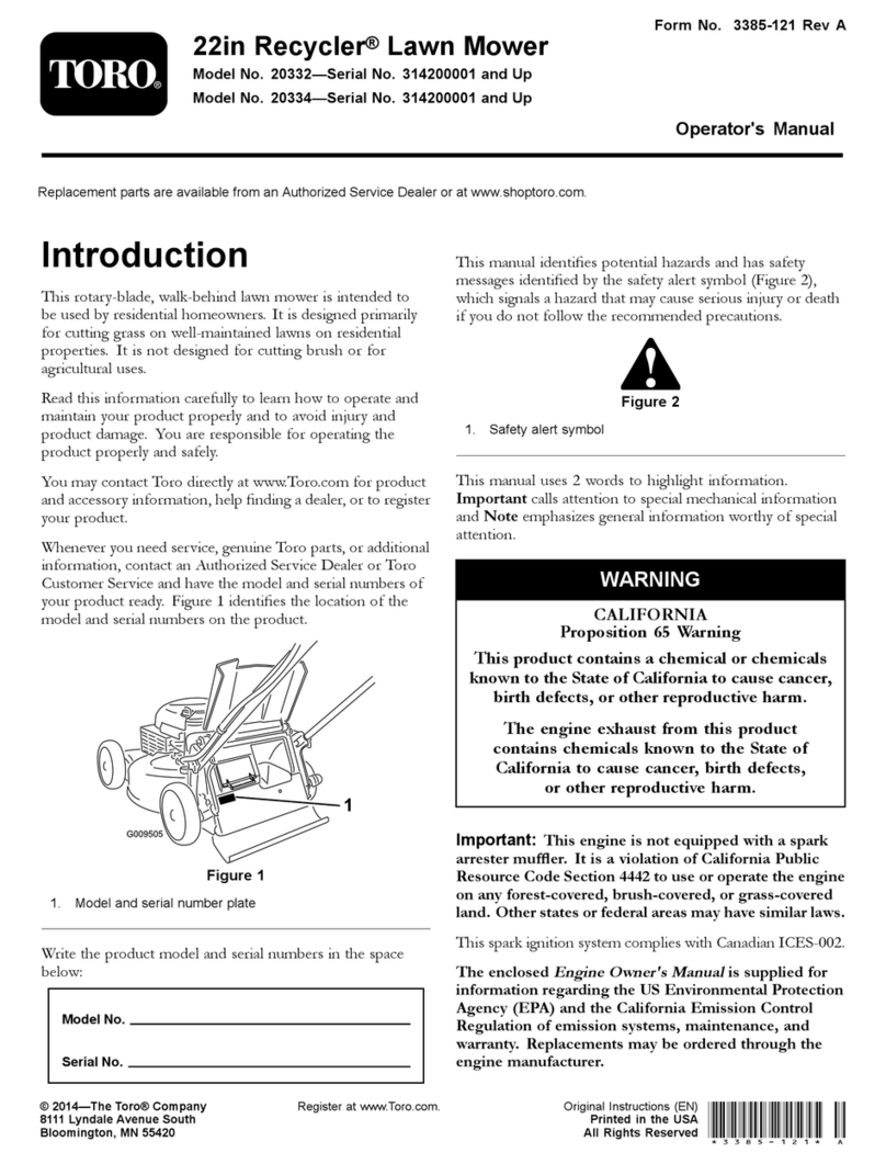Toro Recycler 20332 User manual Toro Recycler 20332 User manual