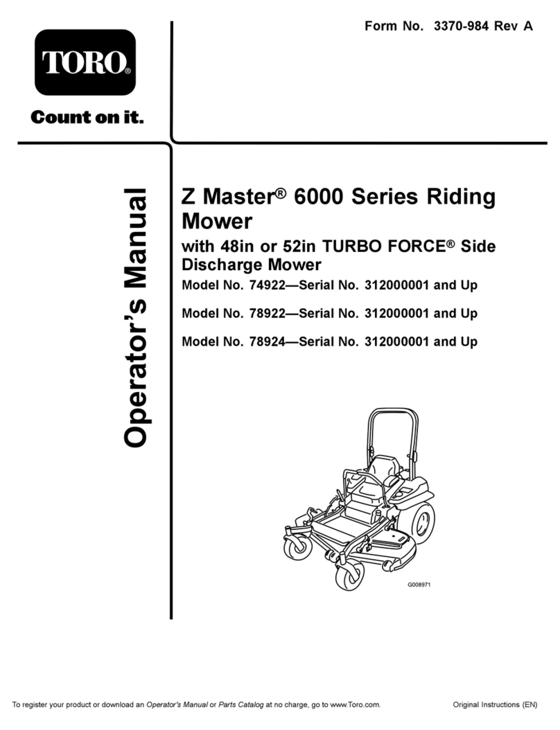 Toro 78922 Operator's manual
