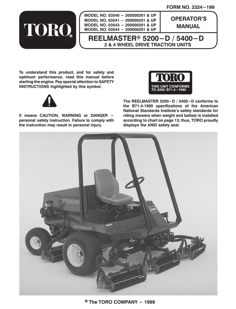 Toro 3540 User manual