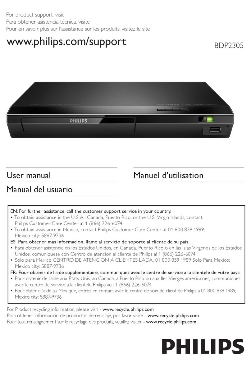 Philips BDP2305 User manual